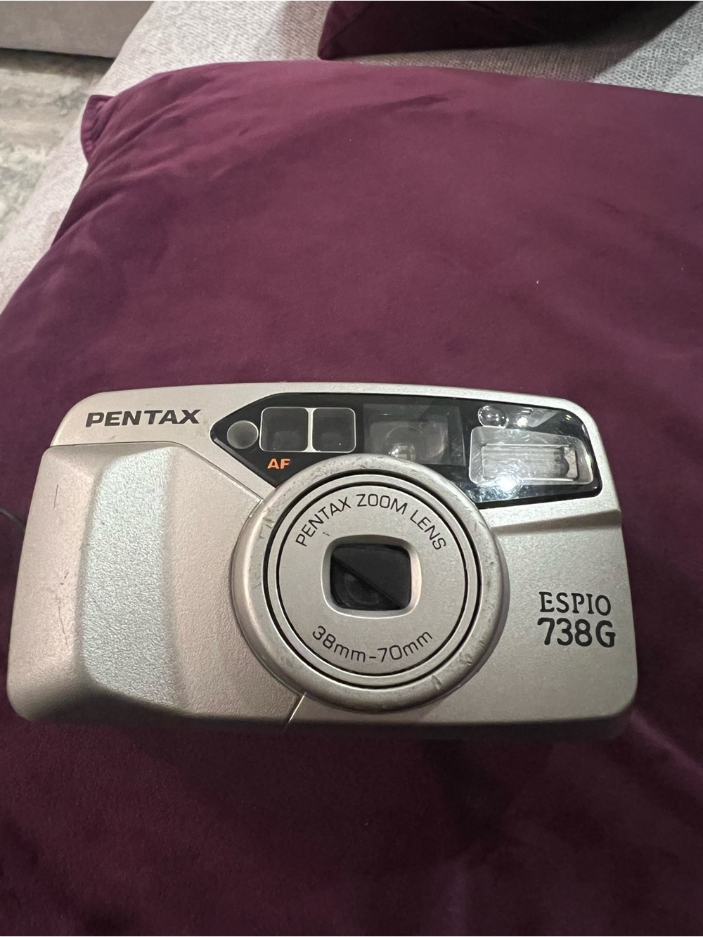 Pentax Espio 738G Silver Compact Film Camera